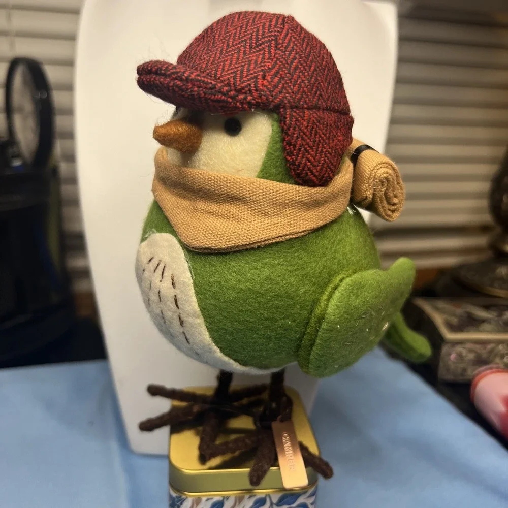 Target Felt CAMPER Bird 2016 Green Featherly Friends Fall Christmas Wondershop
